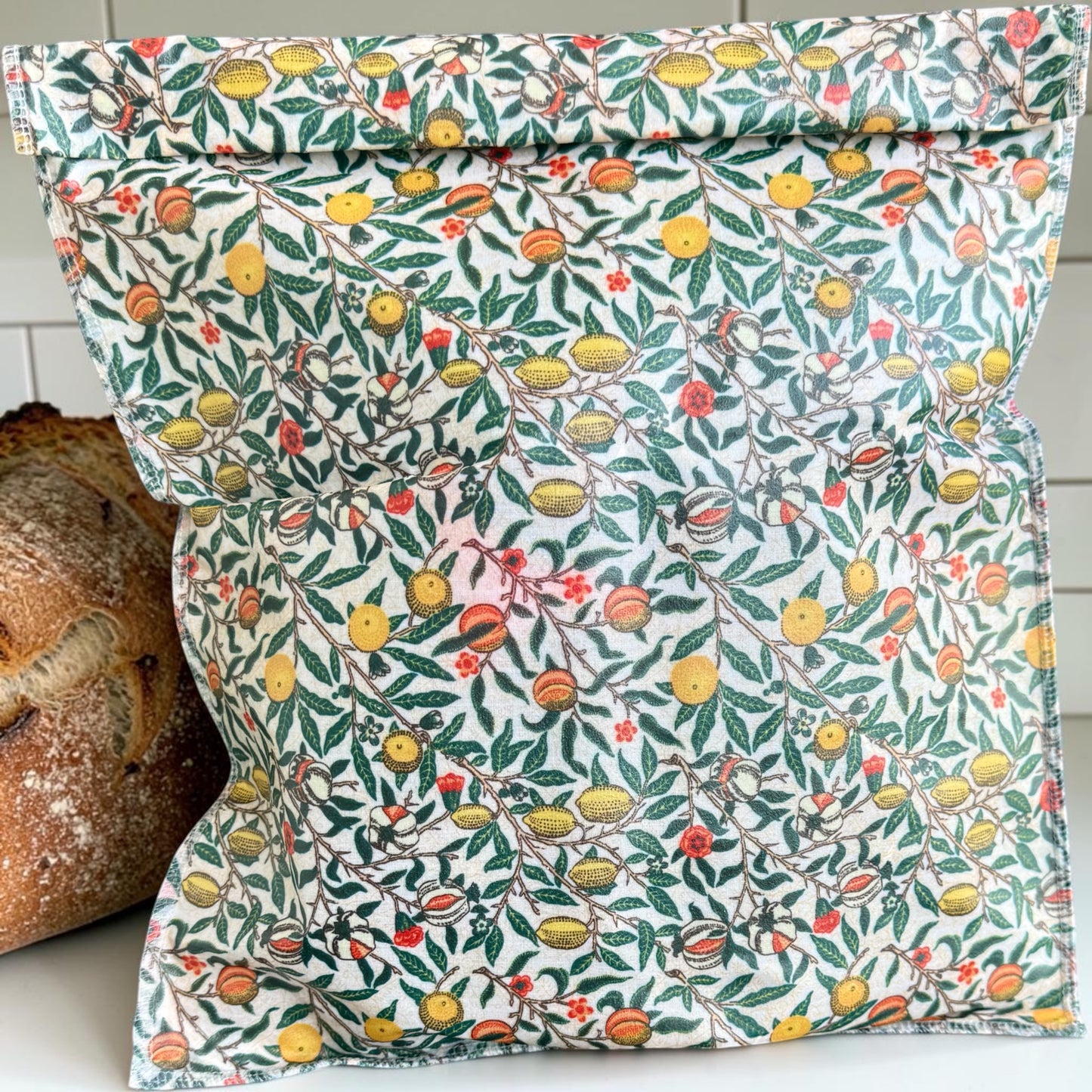 THE Bread Bag-William Morris Pomegranate