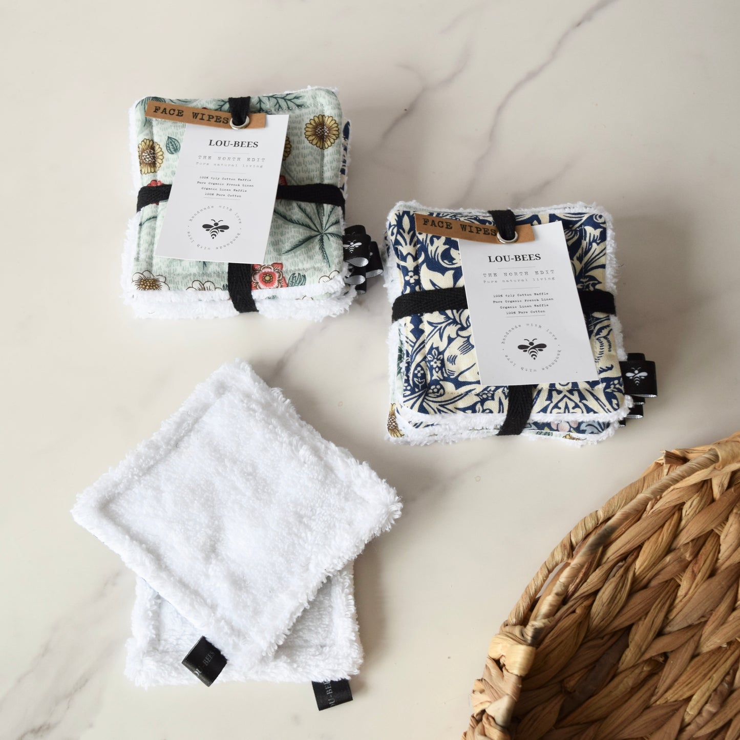 Reusable Face Wipes – William Morris Collection (Pack of 5)