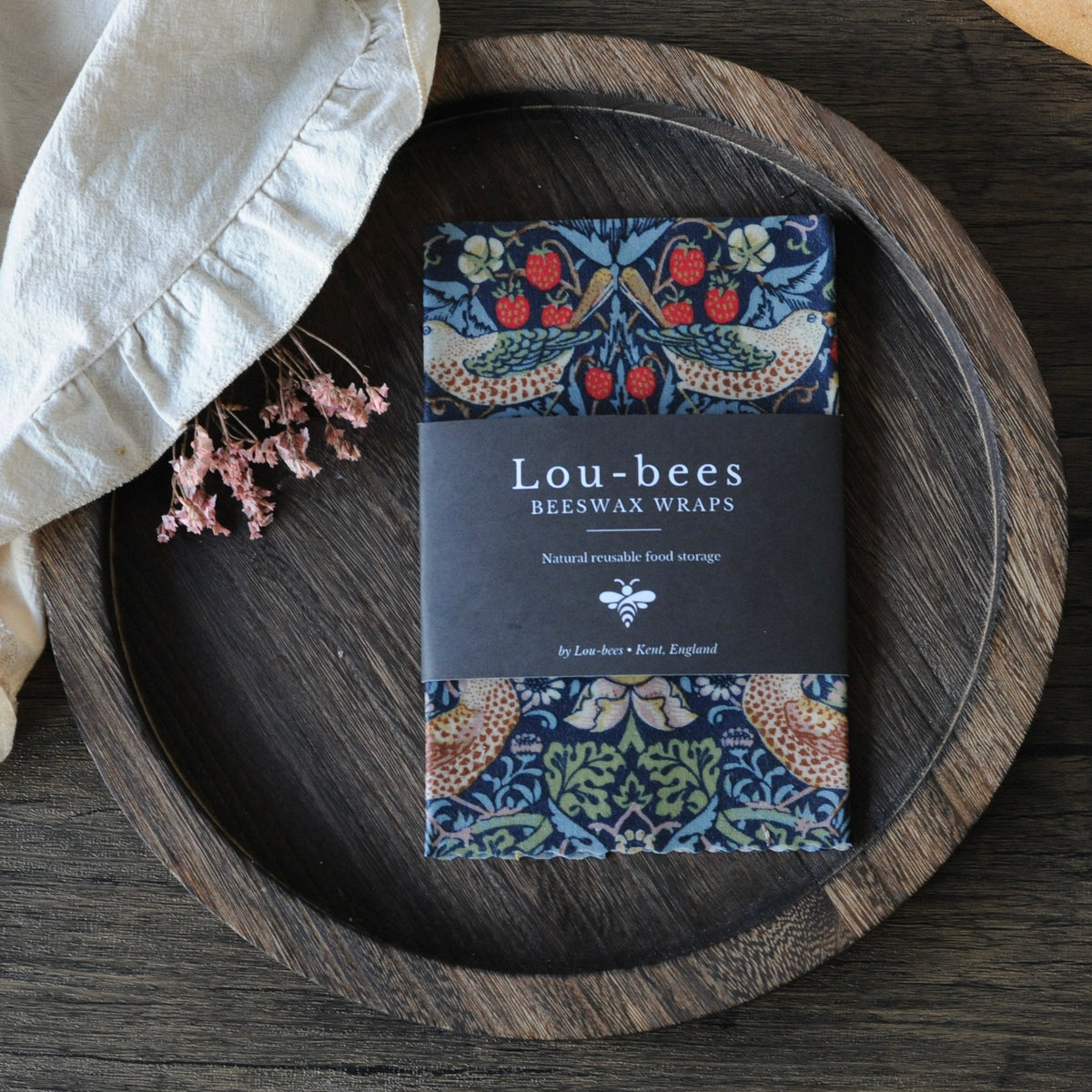 William Morris Beeswax Wraps – Single 14” × 11” | Choose Your Design