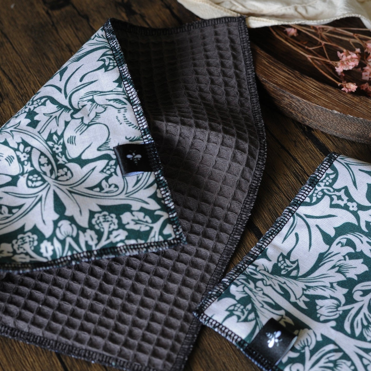 William Morris Heritage Brother Rabbit Forest Green Dishcloths | Pack of 2