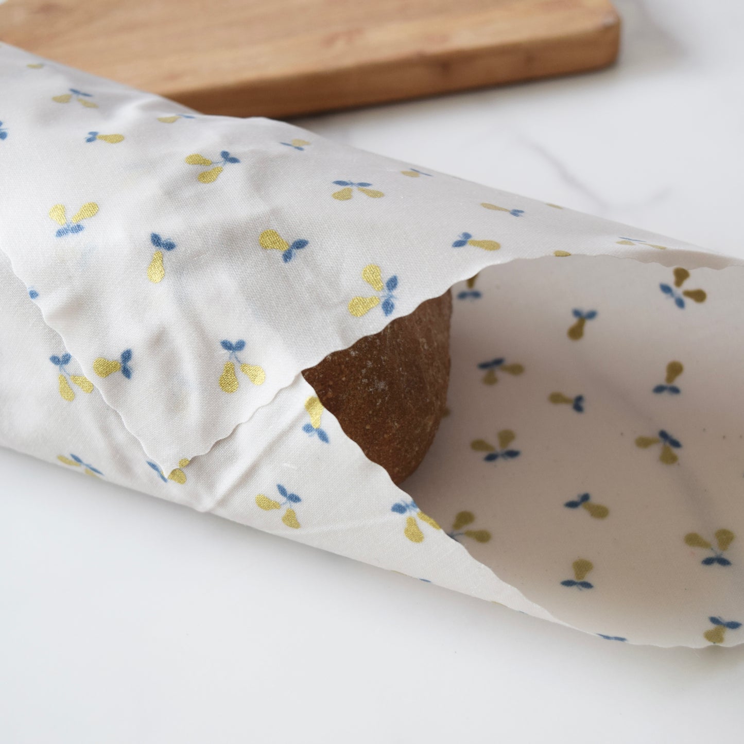 Gold Metallic Pears, Large Reusable Eco-Friendly Wrap