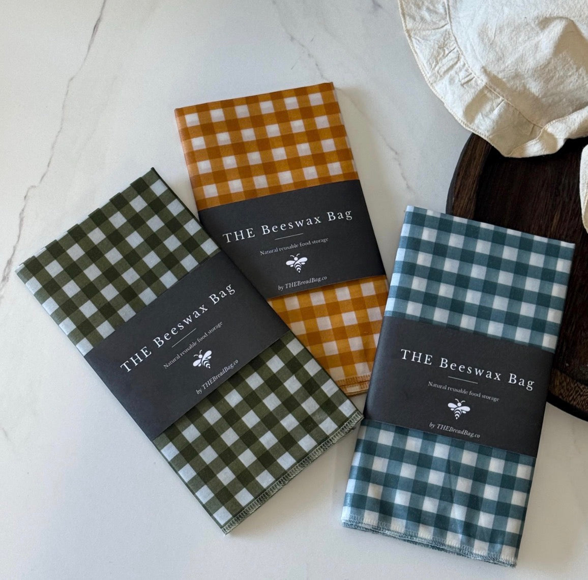 Large Beeswax Bread Wrap | Reusable Eco Friendly Food Storage (53x43cm)