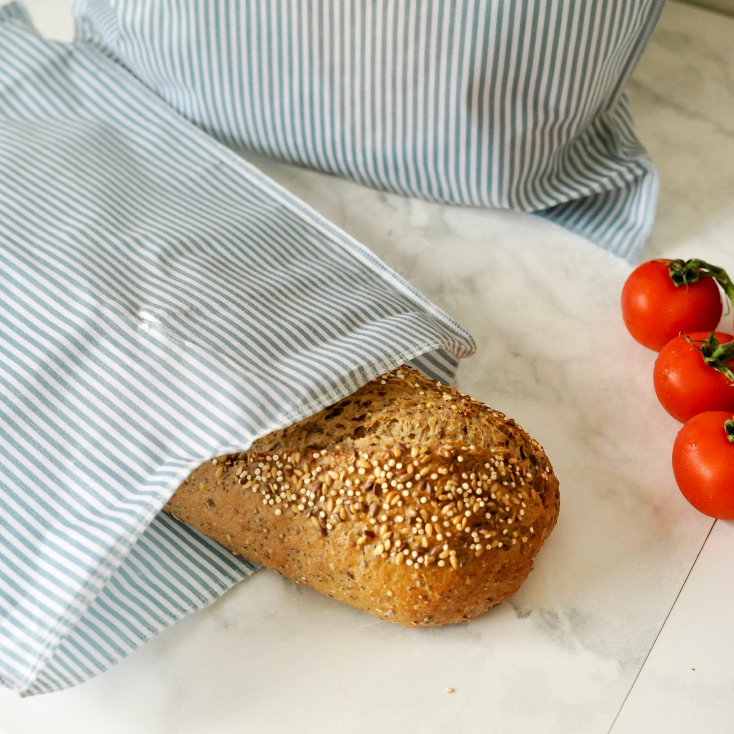THE Beeswax Bag - Coastal Blue Striped