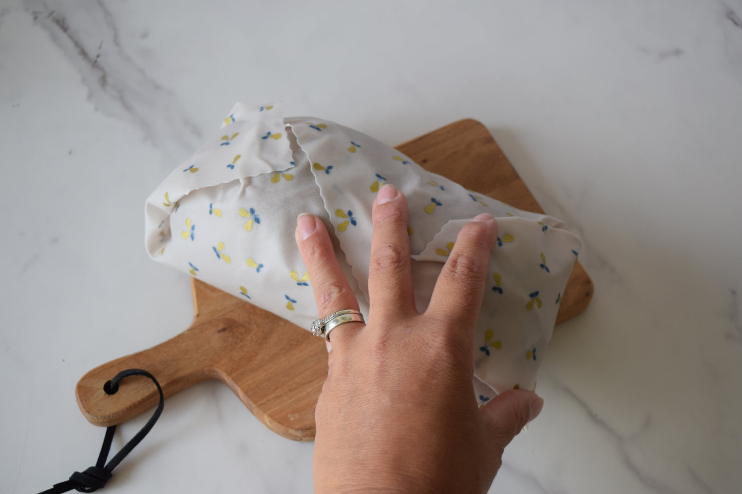 Gold Metallic Pears, Large Reusable Eco-Friendly Wrap