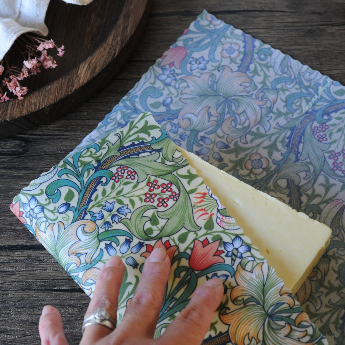 William Morris Beeswax Wraps – Single 14” × 11” | Choose Your Design
