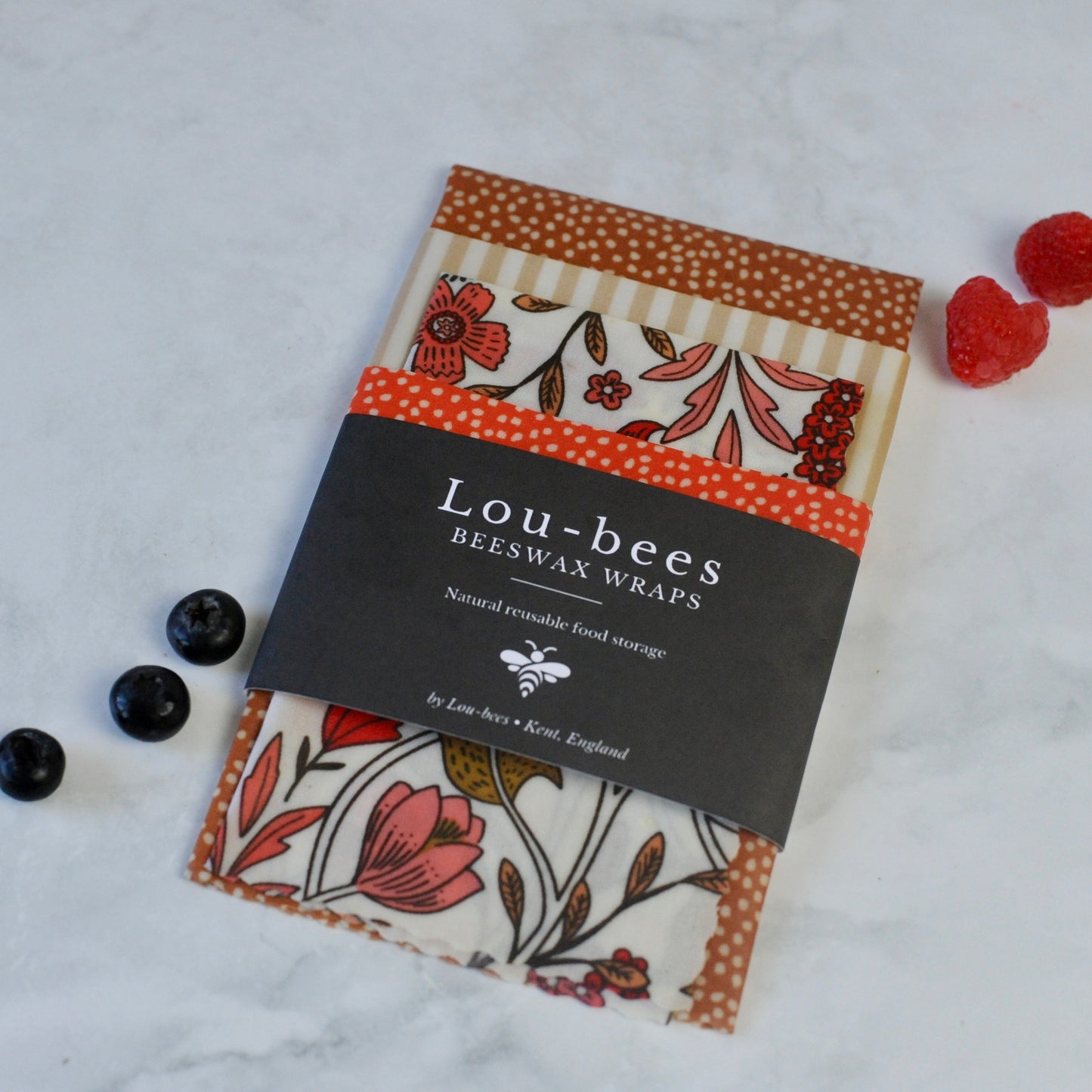 Autumn tones Beeswax wraps 4pk
