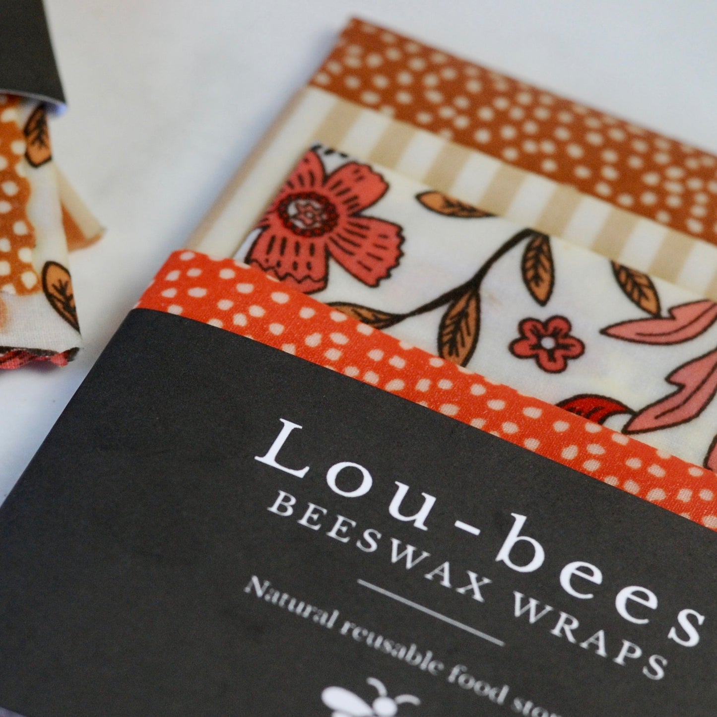 Autumn tones Beeswax wraps 4pk