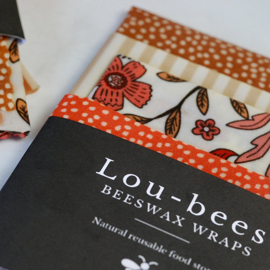 Autumn tones Beeswax wraps 4pk