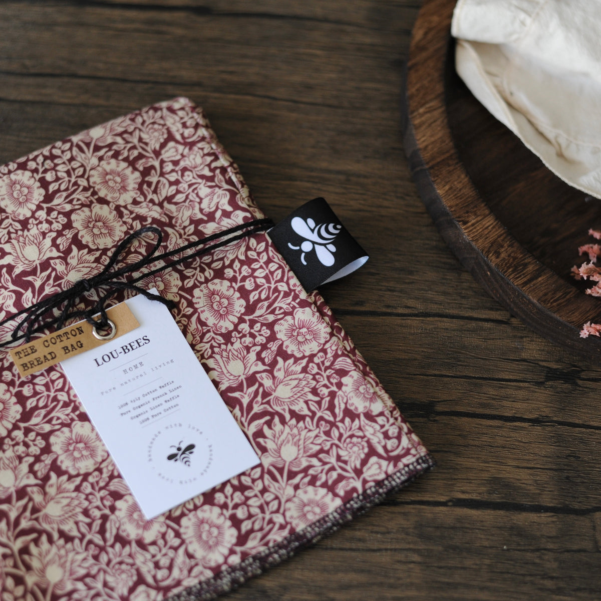 THE William Morris Heritage Cotton Bread Bag | Mallow Wine