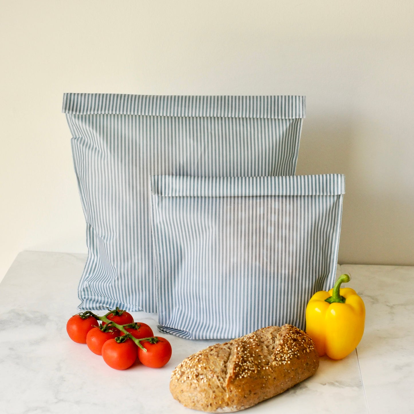 THE Beeswax Bag - Coastal Blue Striped