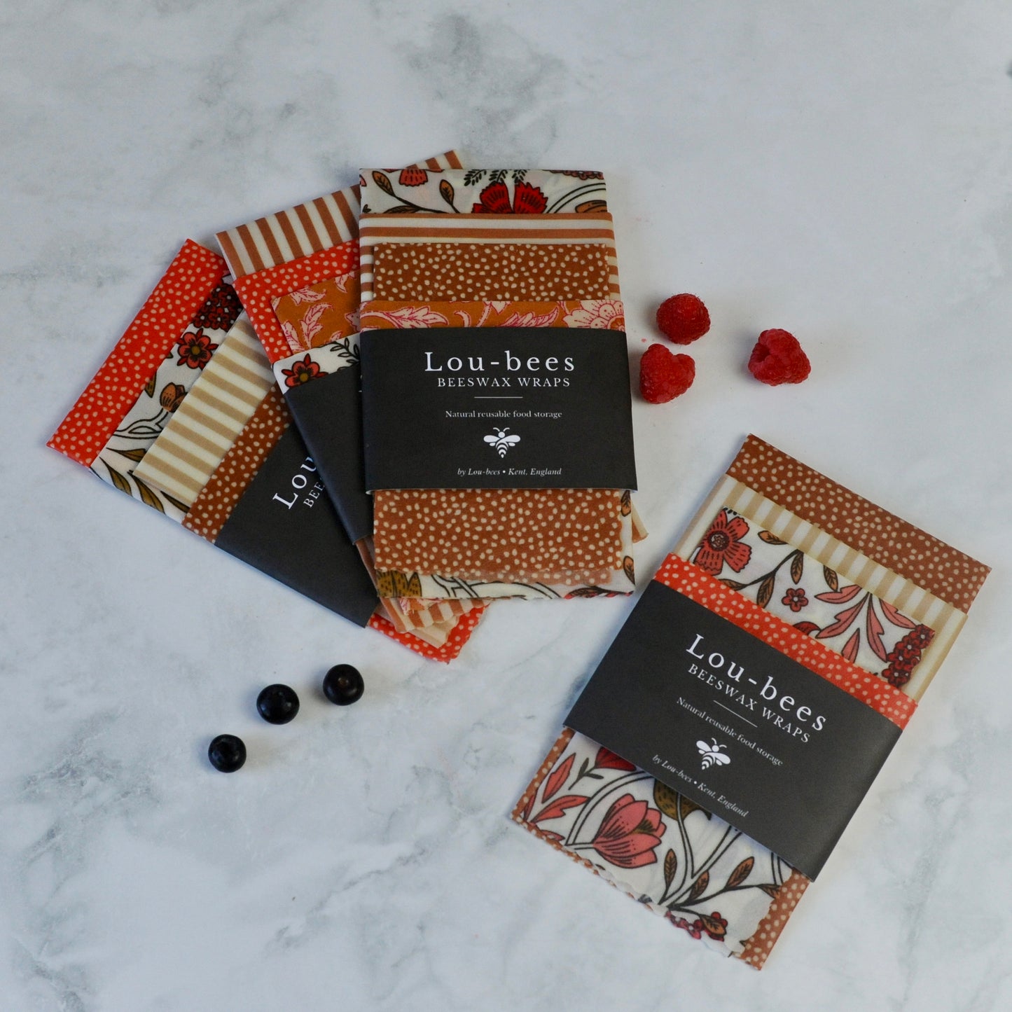 Autumn tones Beeswax wraps 4pk