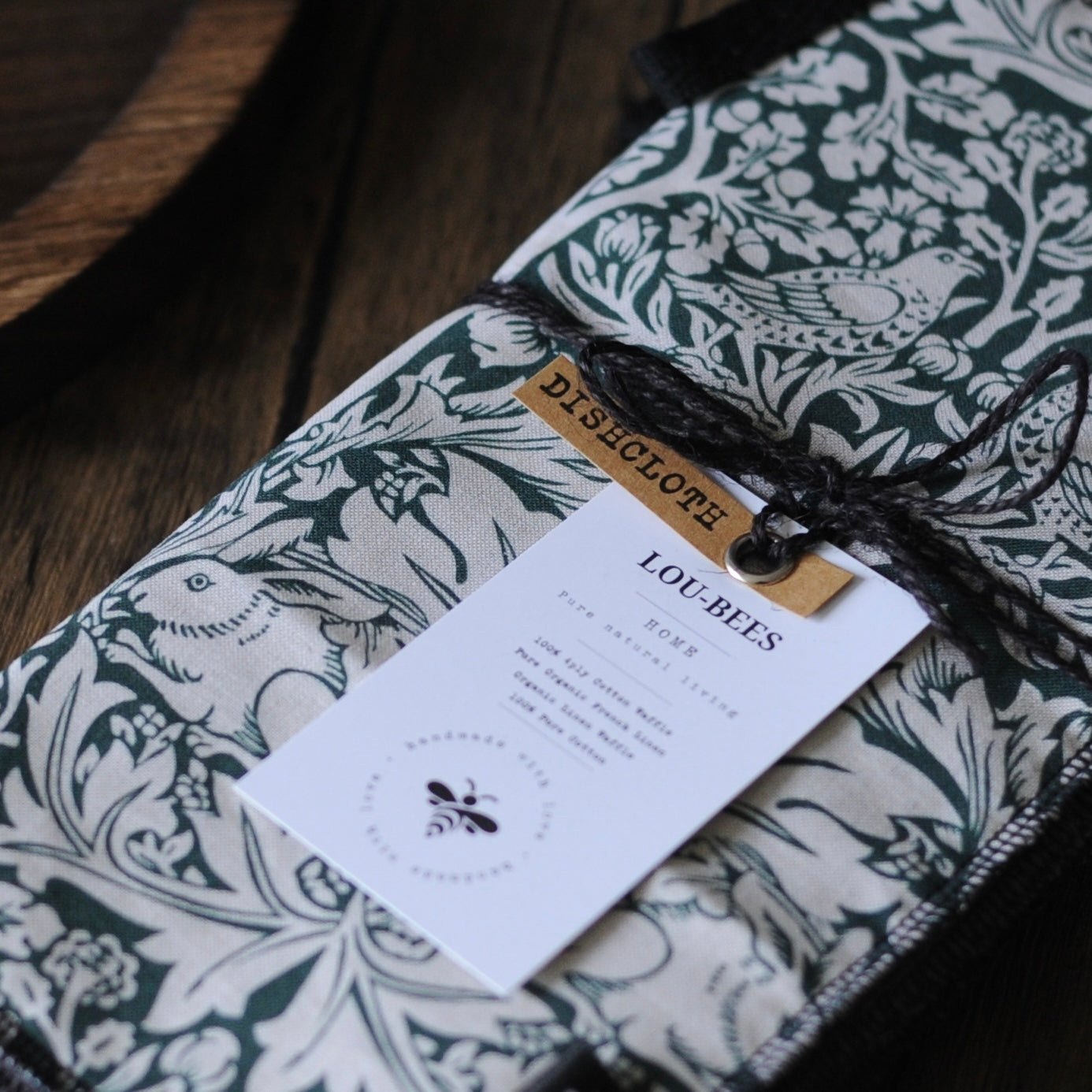 William Morris Heritage Brother Rabbit Forest Green Dishcloths | Pack of 2