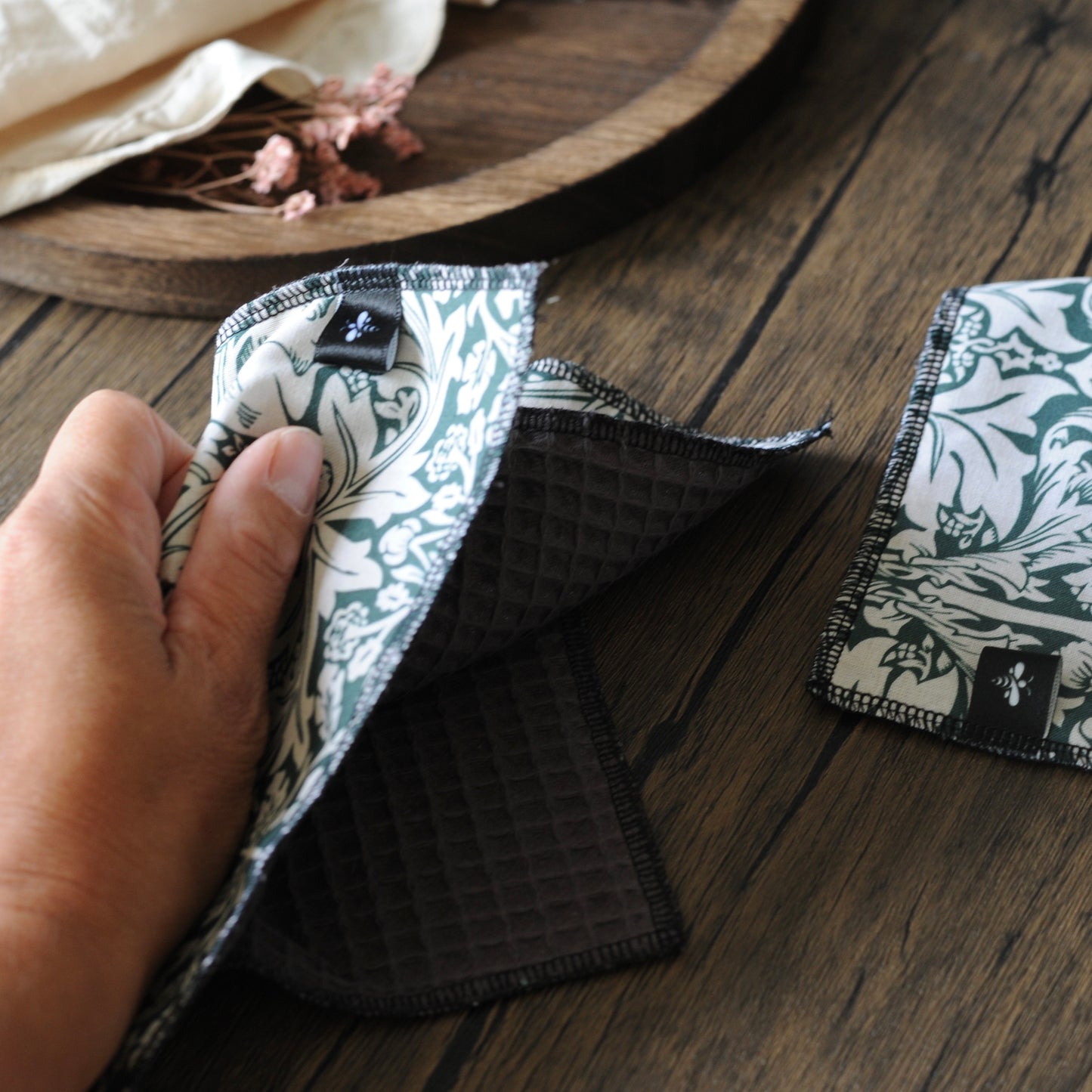William Morris Heritage Brother Rabbit Forest Green Dishcloths | Pack of 2