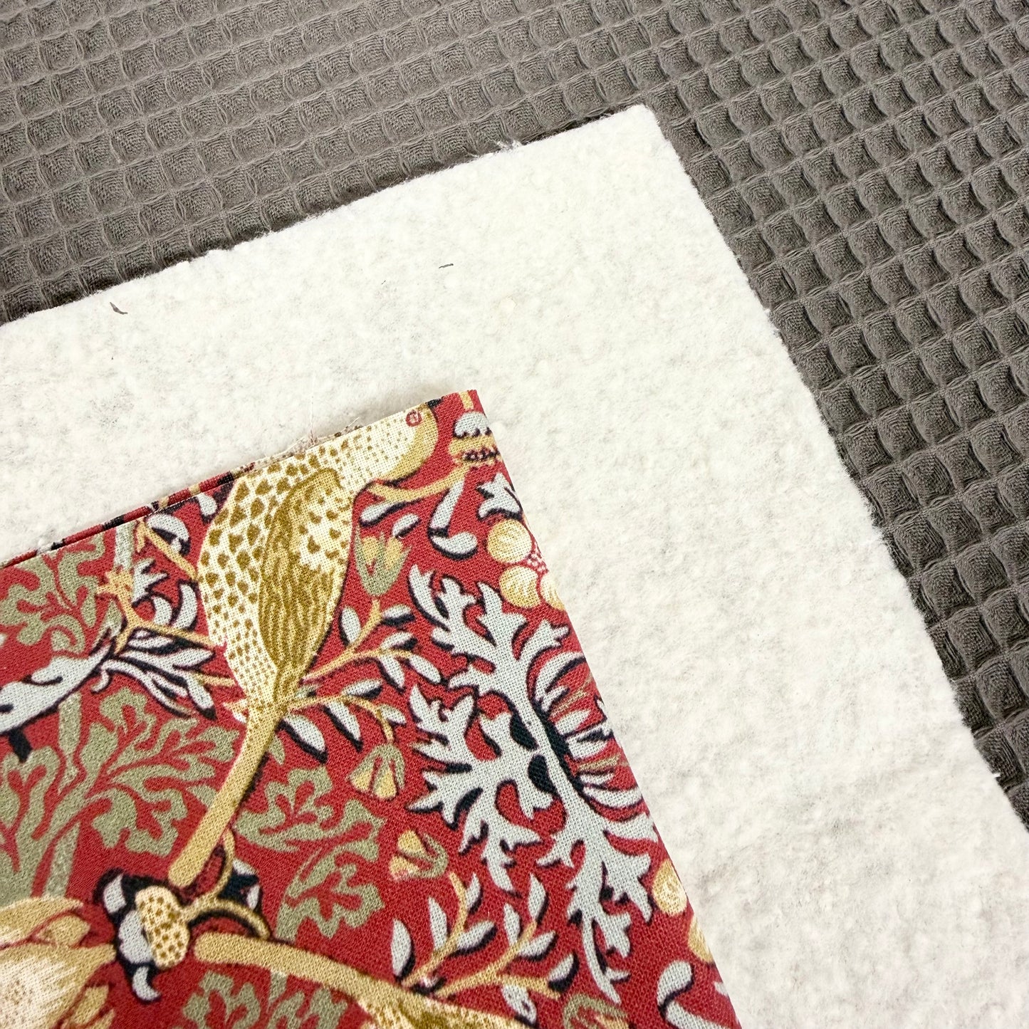 Strawberry Thief Red Dish Drying Mat | William Morris Kitchen Drying Mat