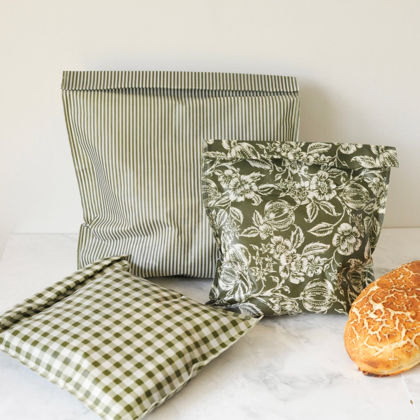 The Olive Pantry Bread Lover Set – Handmade Beeswax Bread Bag Bundle