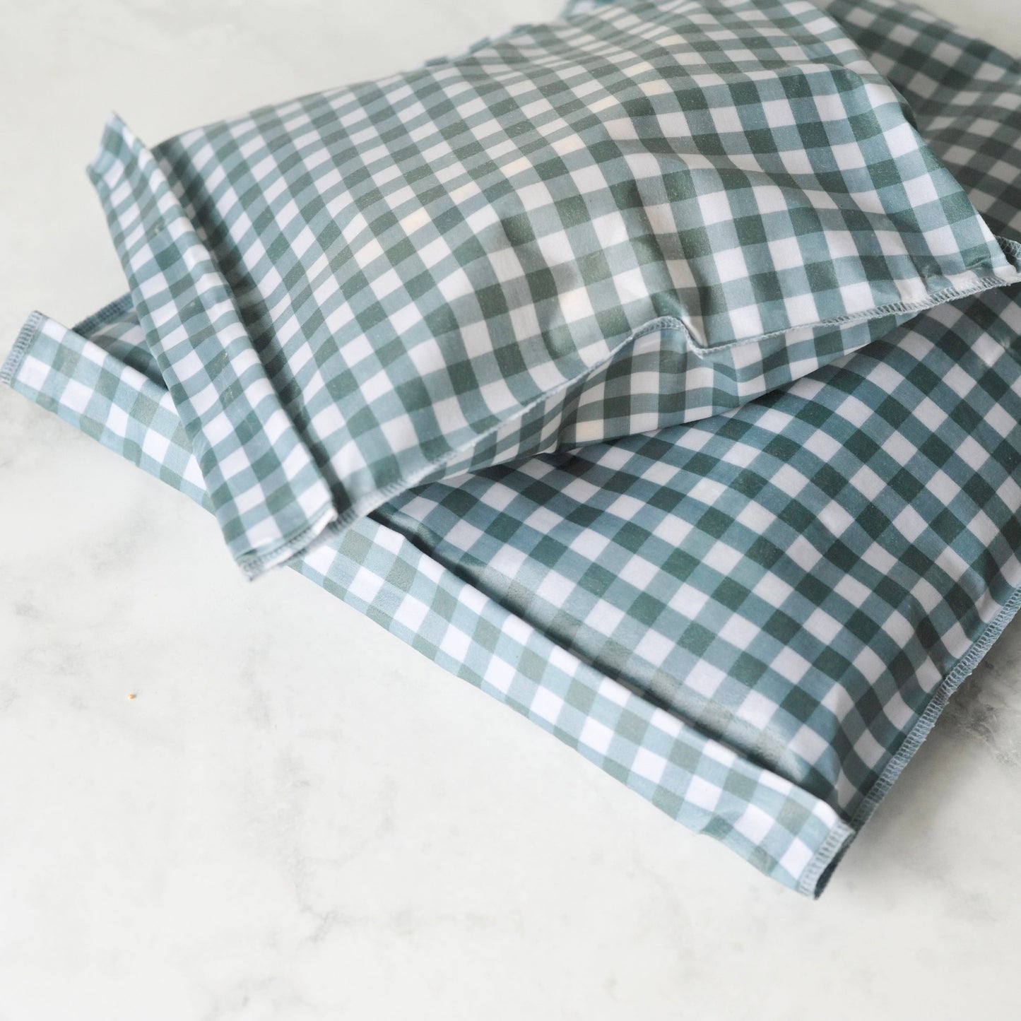 THE Beeswax Bag -Coastal Blue Check