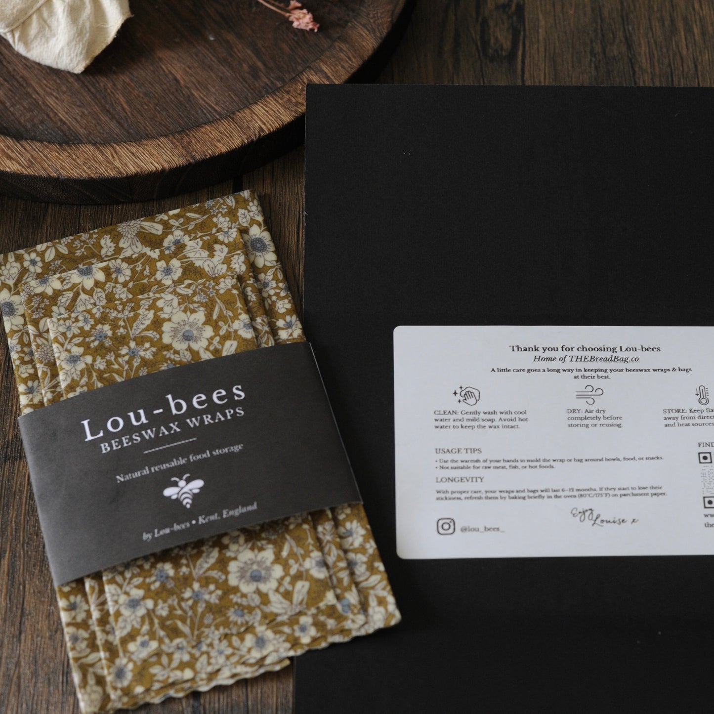 Winter Meadow Beeswax Wraps