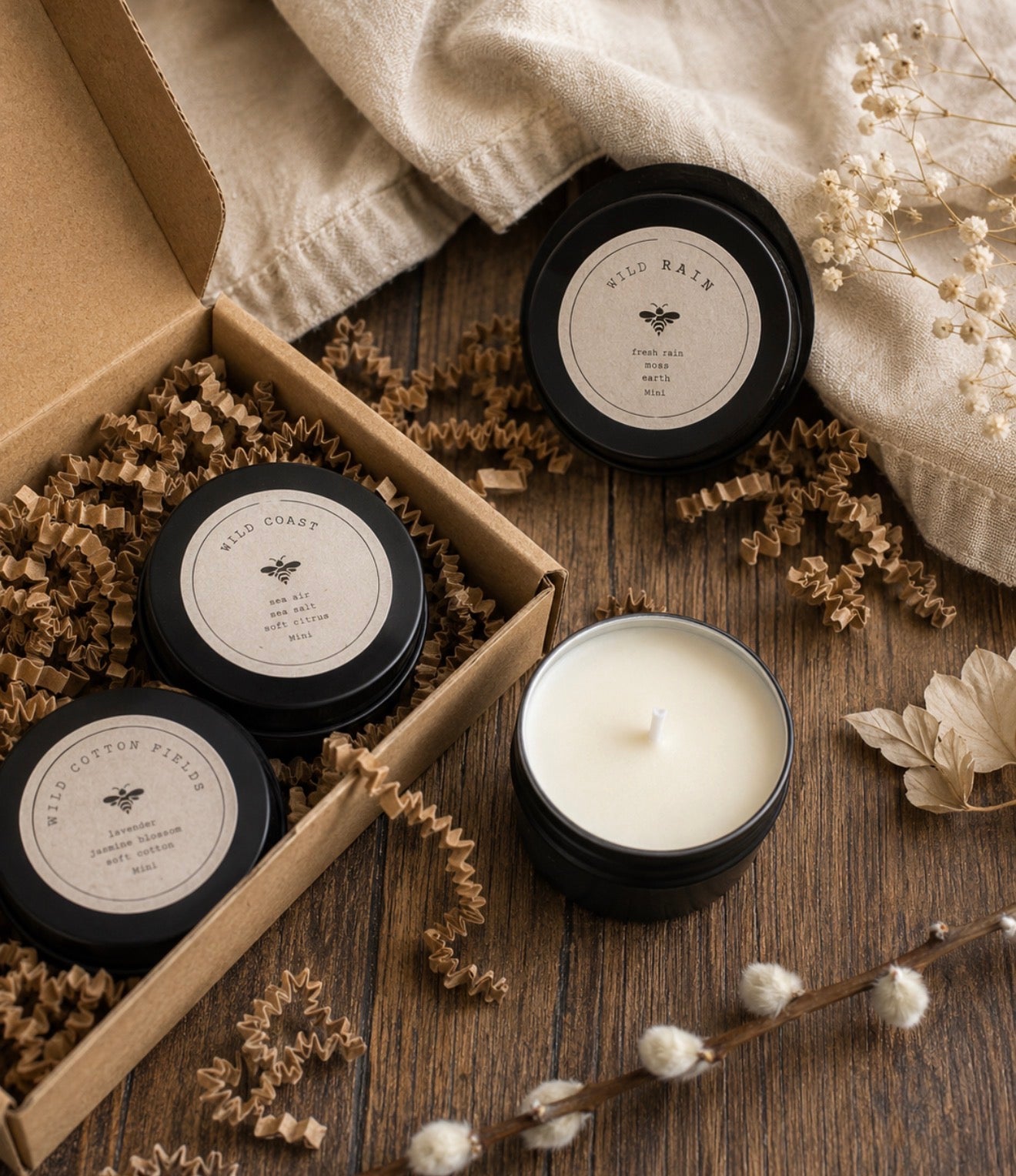 The Wild Collection Discovery Set | 3 Mini Soy Candles