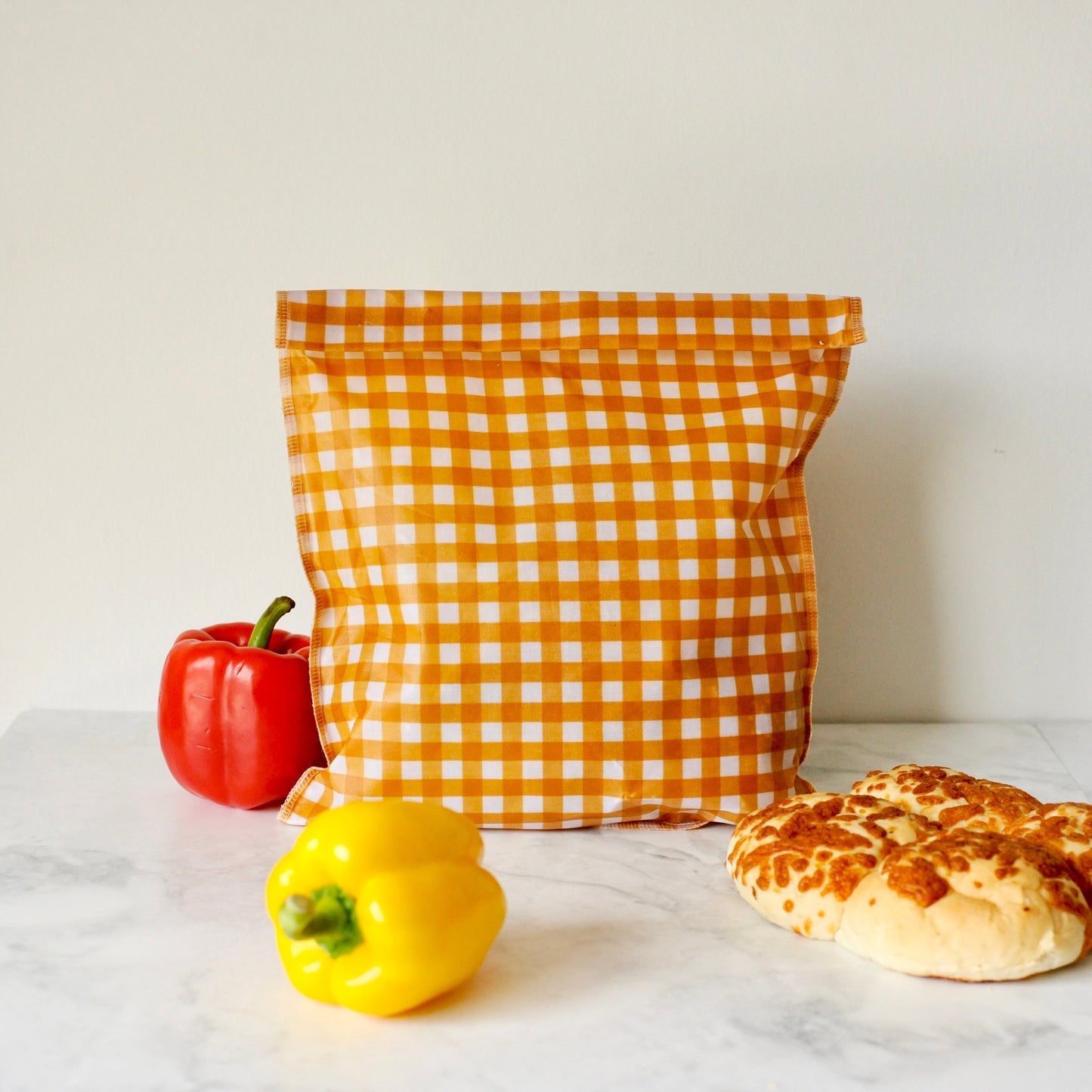 THE Beeswax Bag - Buttermilk Check