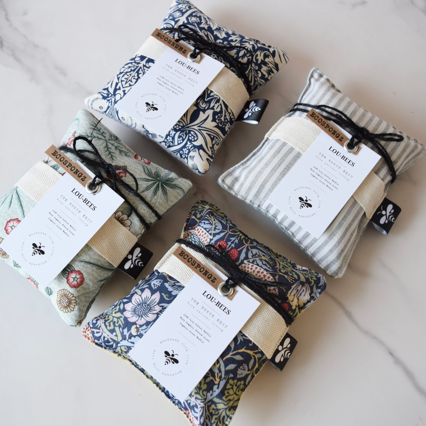 Eco Kitchen Sponge in William Morris (Strawberry Thief)