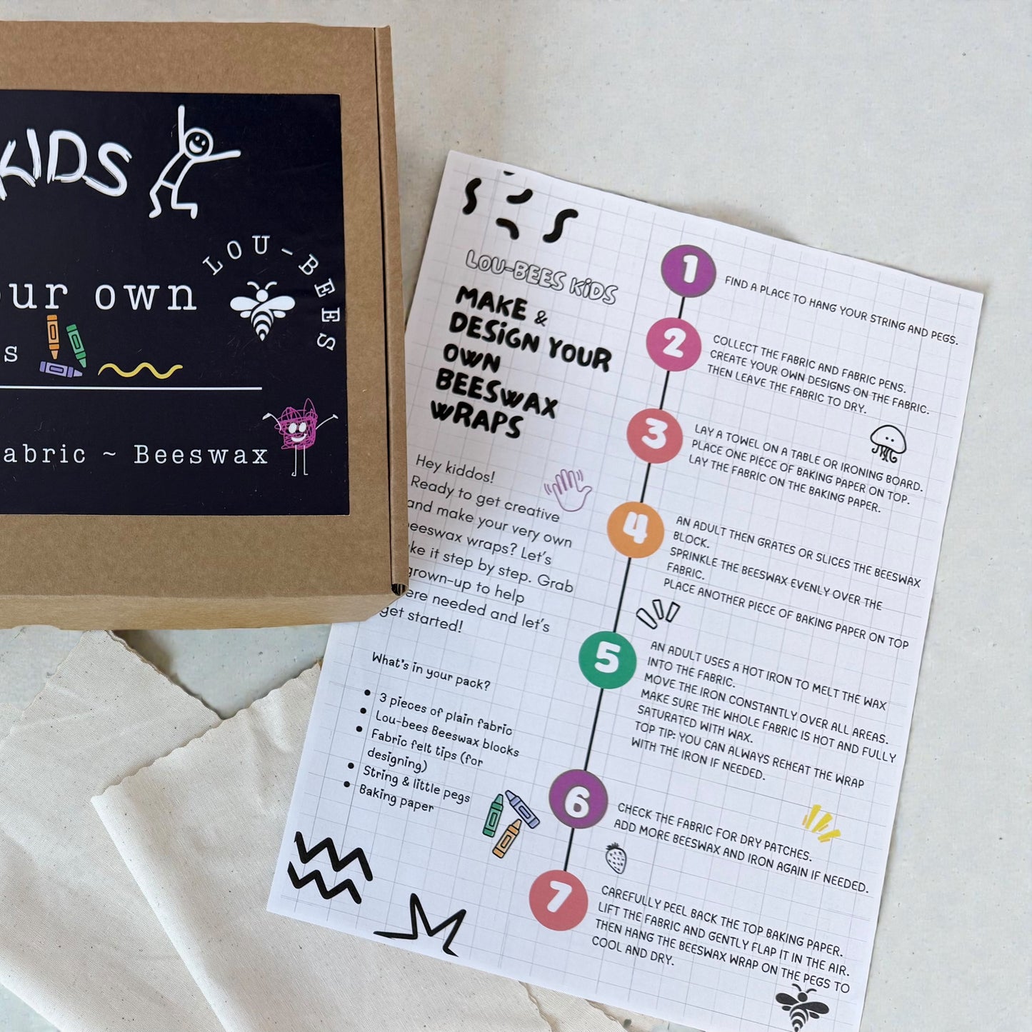Kids Design-Your-Own Beeswax Wraps Kit