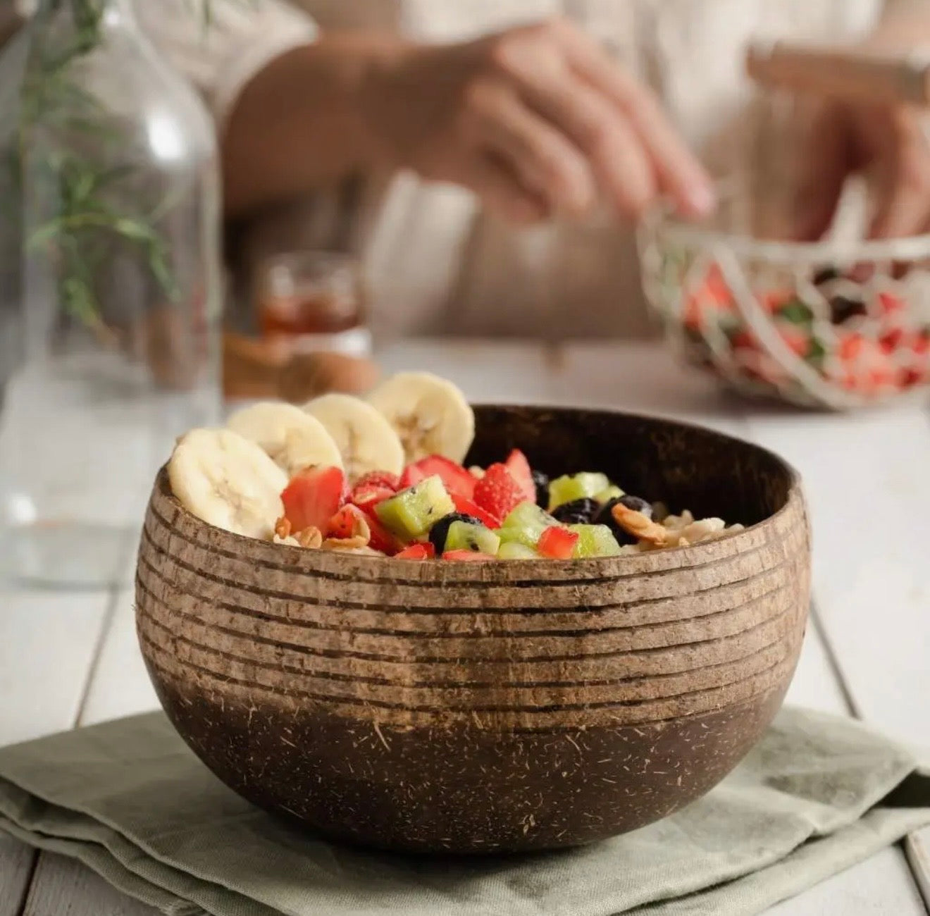 Coconut Bowl & Spoon Single Set