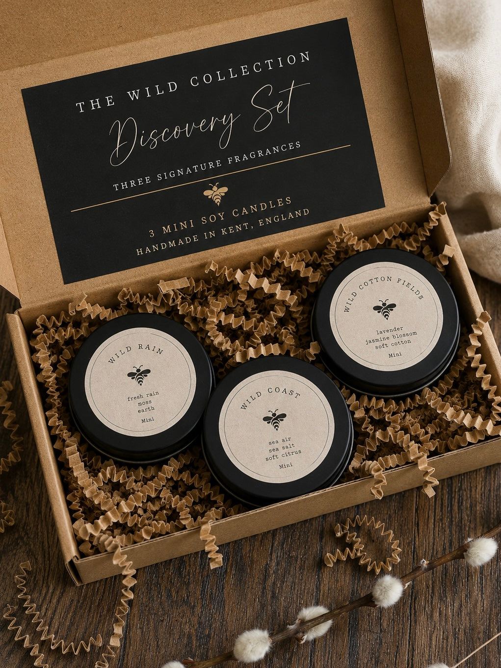 The Wild Collection Discovery Set | 3 Mini Soy Candles