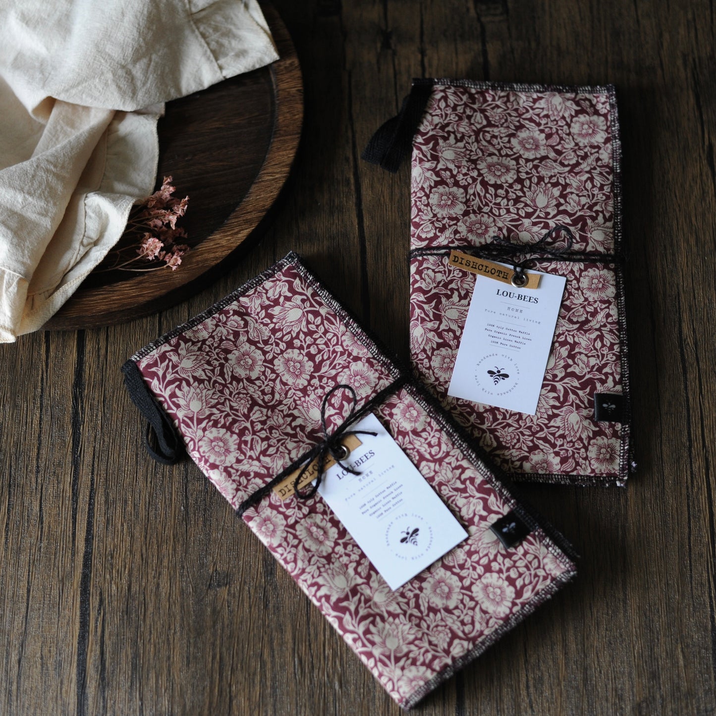 William Morris Heritage Mallow Wine Dishcloths | Pack of 2