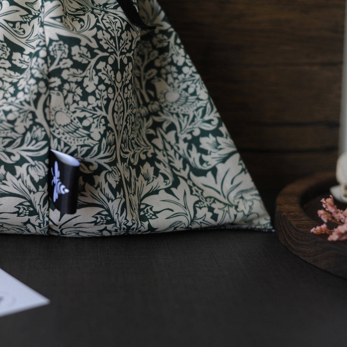 THE William Morris Heritage Cotton Bread Bag | Brother Rabbit Forest Green