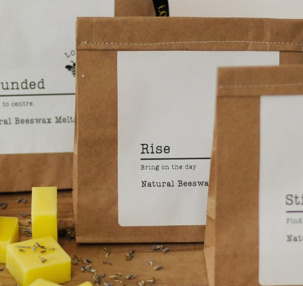 Rise
Natural Beeswax Melts (Bergamot, Orange & Lavender)