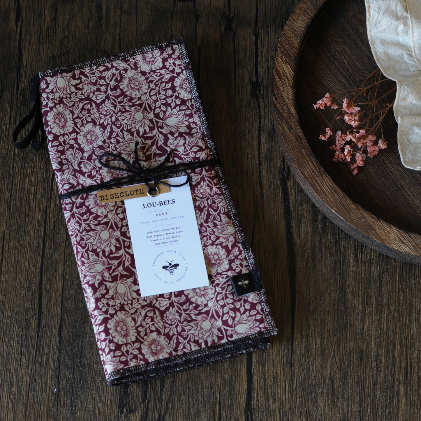 William Morris Heritage Mallow Wine Dishcloths | Pack of 2