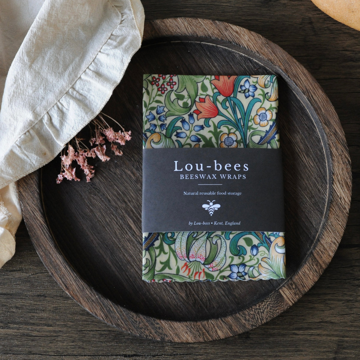 William Morris Beeswax Wraps – Single 14” × 11” | Choose Your Design