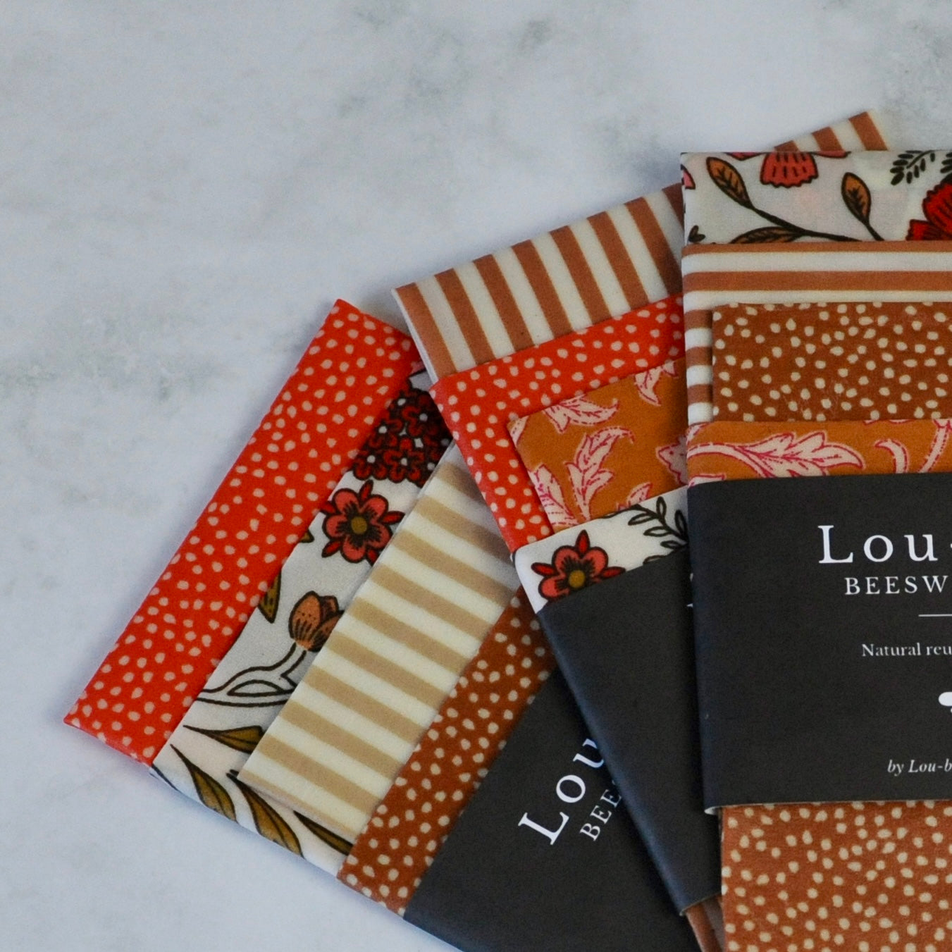 Autumn tones Beeswax wraps 4pk