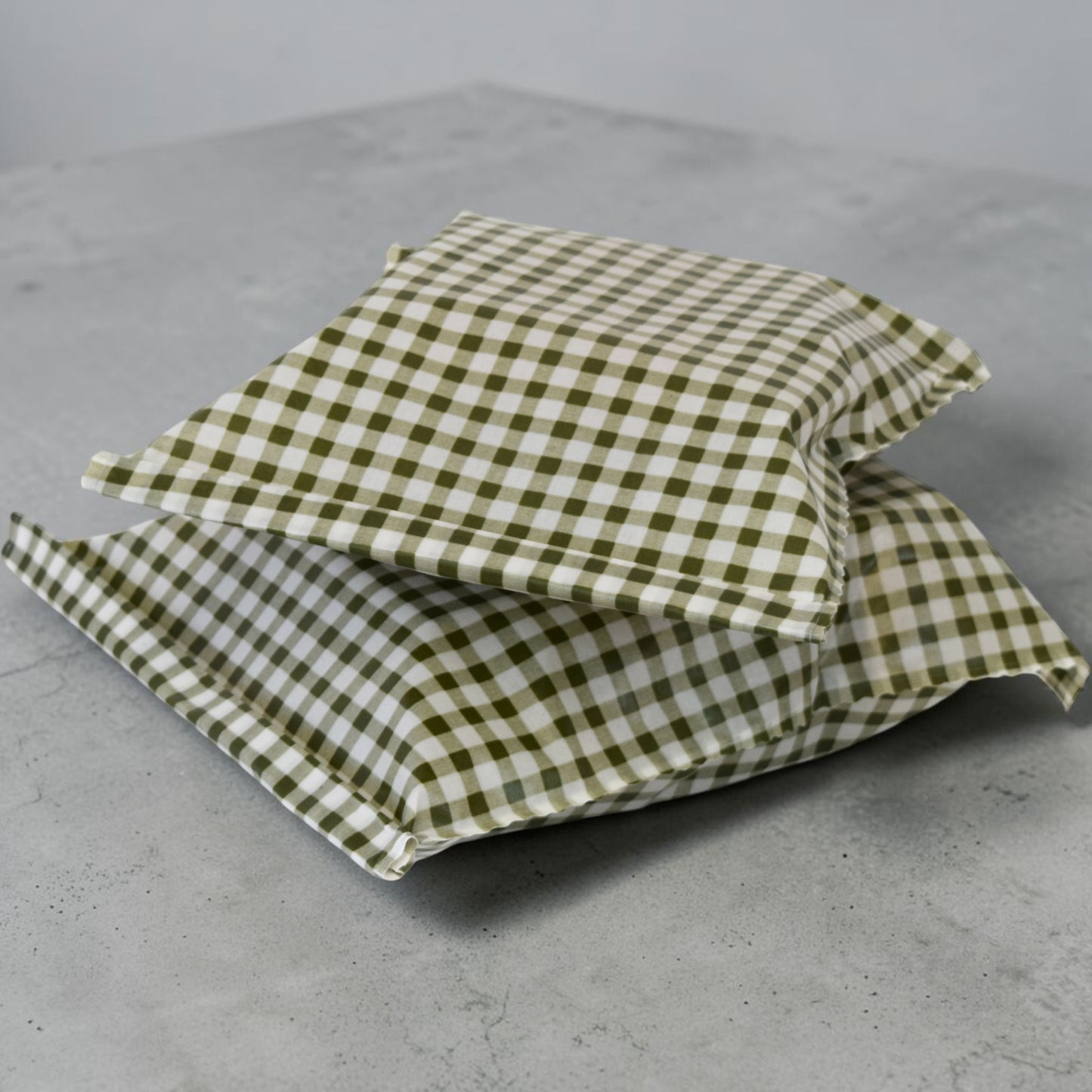 Olive Green Timeless Check Beeswax Bread Bag – Reusable Kitchen Storage