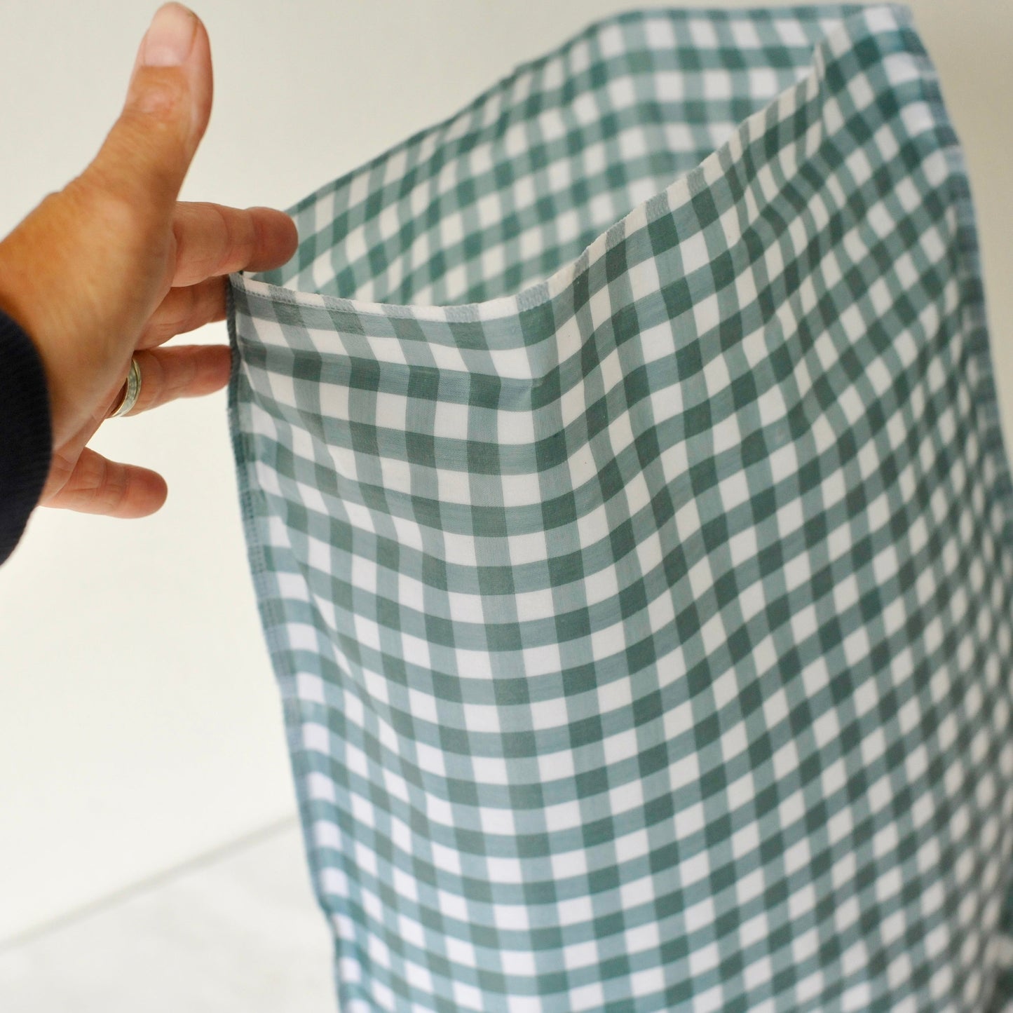 THE Beeswax Bag -Coastal Blue Check